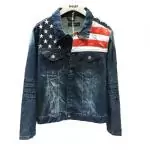 dsquared2 denim manteaux en jean usa flag